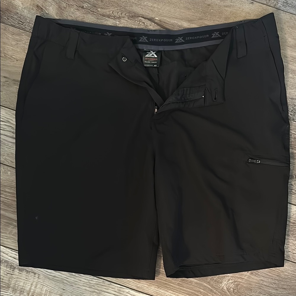 ZeroXposur Black Travel Series Shorts